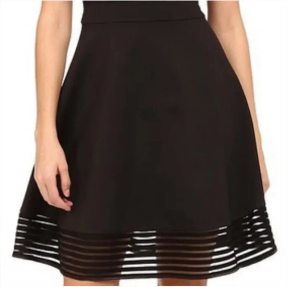 Ted Baker London Eleese Black Skater Dress Size 8 - Picture 7 of 7